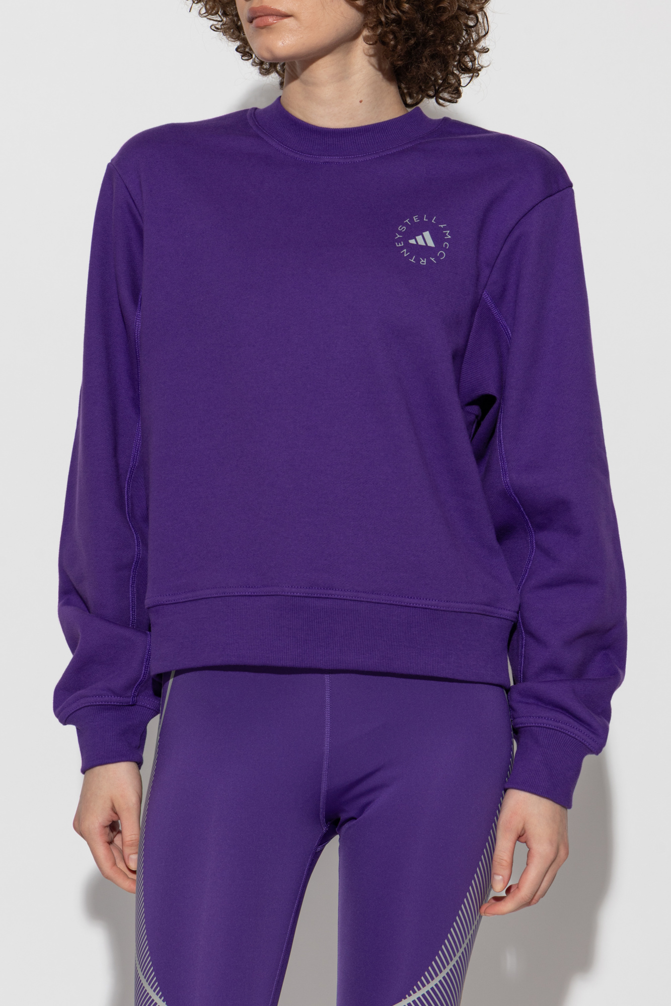 その他 Stella McCartney SWEATSHIRT WITH LOGO (6J0272_3SPY551264) Women Black Logo Oversized Sweatshirt | Stella McCartney US